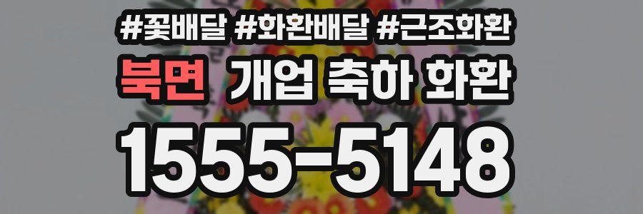북면 개업 축하 화환