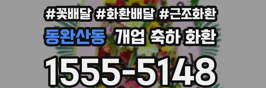 동완산동 개업 축하 화환