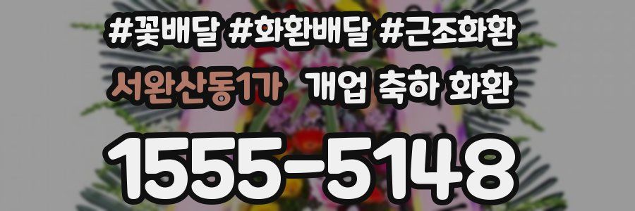 서완산동1가 개업 축하 화환