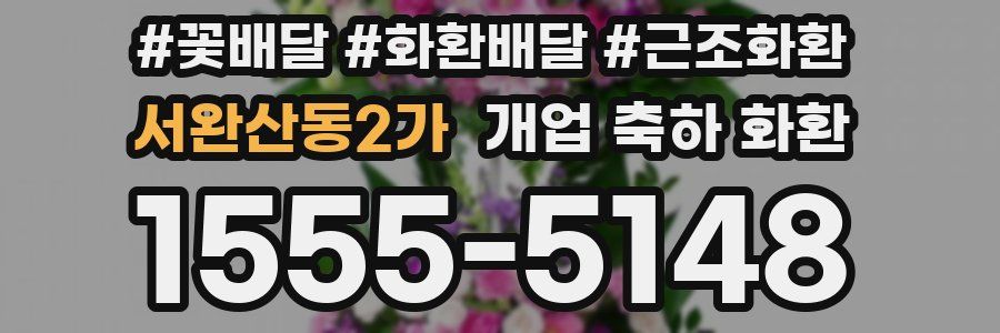 서완산동2가 개업 축하 화환