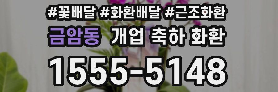 금암동 개업 축하 화환