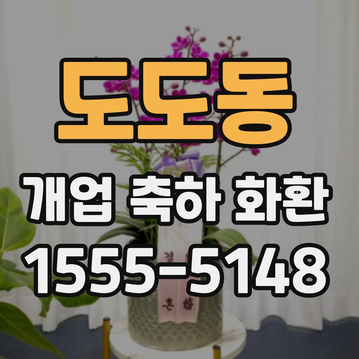 도도동 개업 축하 화환