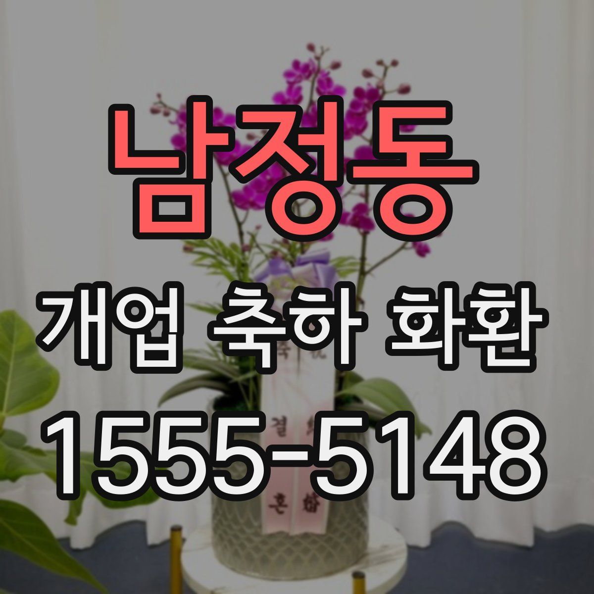 남정동 개업 축하 화환