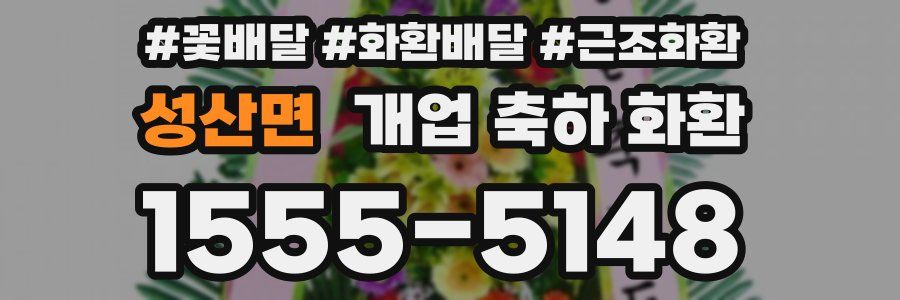 성산면 개업 축하 화환