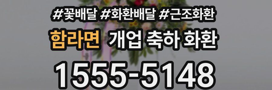 함라면 개업 축하 화환