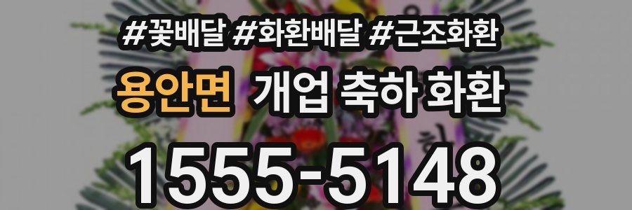 용안면 개업 축하 화환