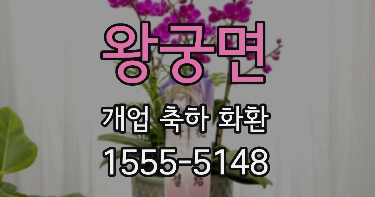 왕궁면 개업 축하 화환