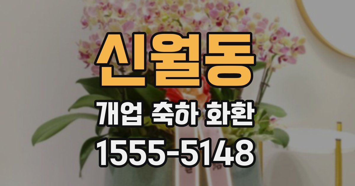 신월동 개업 축하 화환