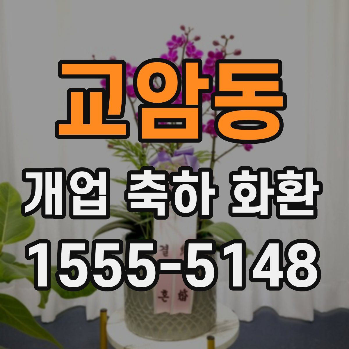 교암동 개업 축하 화환