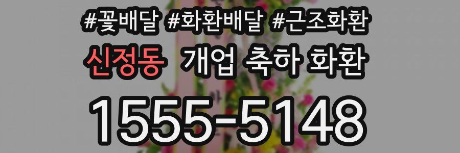 신정동 개업 축하 화환