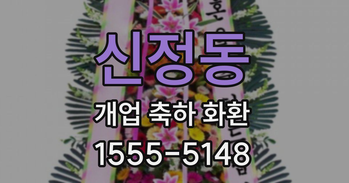 신정동 개업 축하 화환