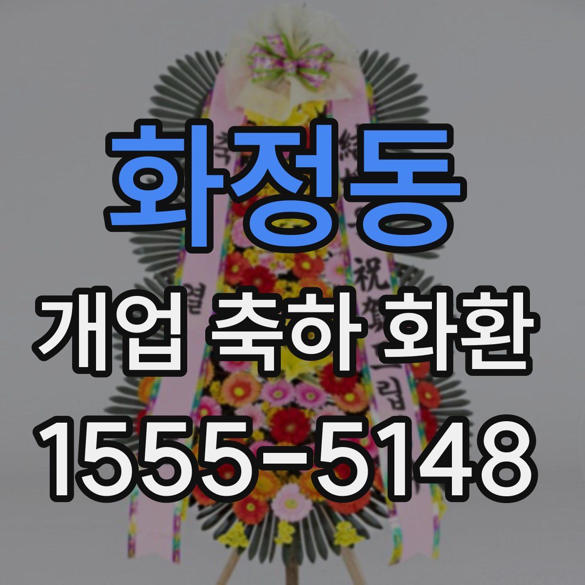 화정동 개업 축하 화환