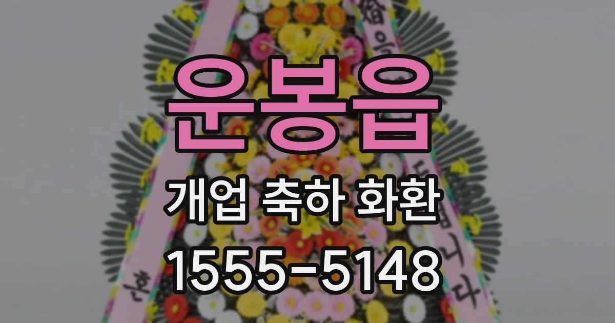 운봉읍 개업 축하 화환