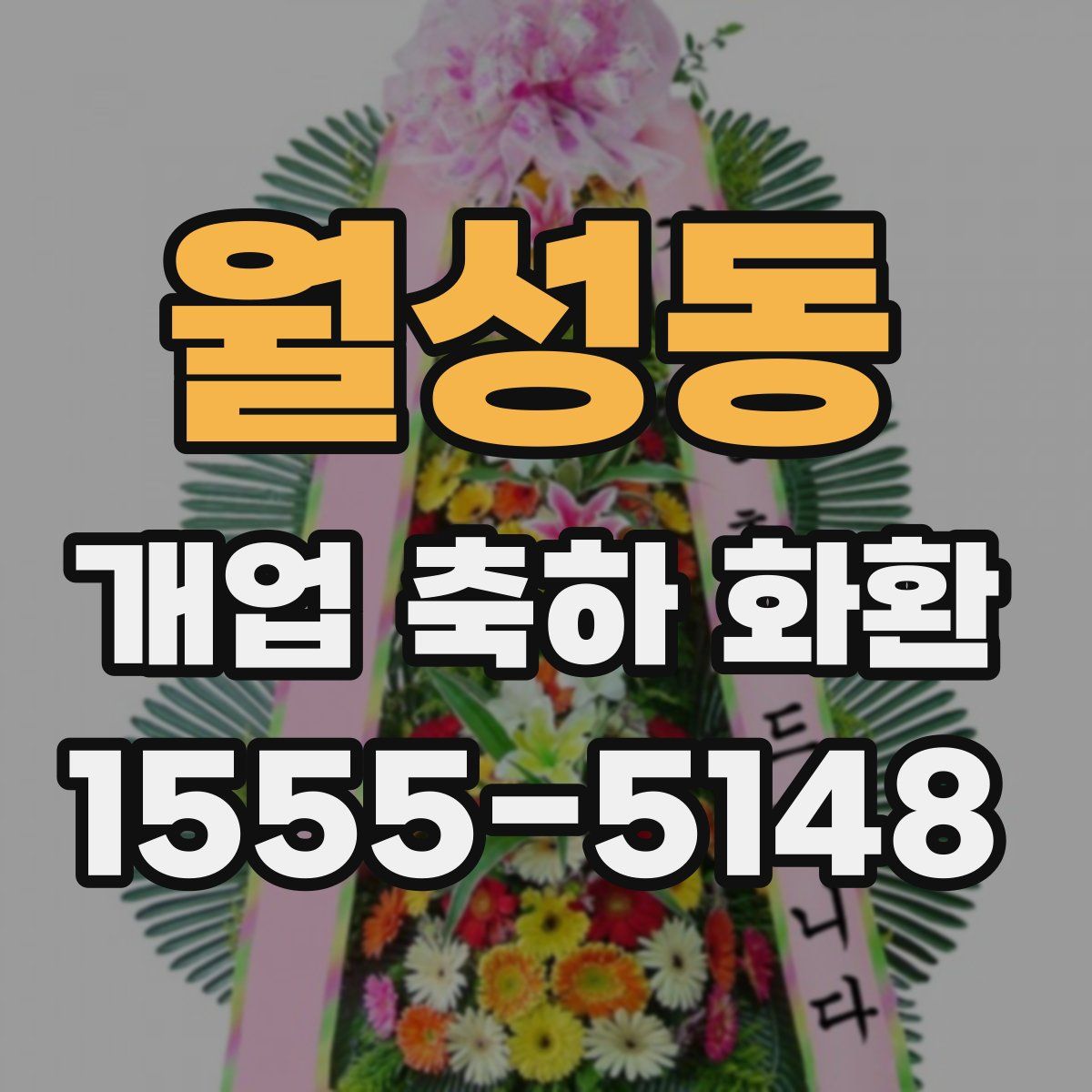 월성동 개업 축하 화환