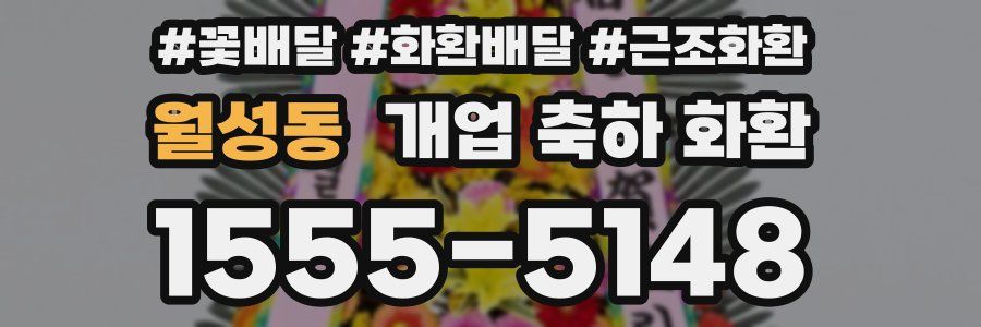 월성동 개업 축하 화환
