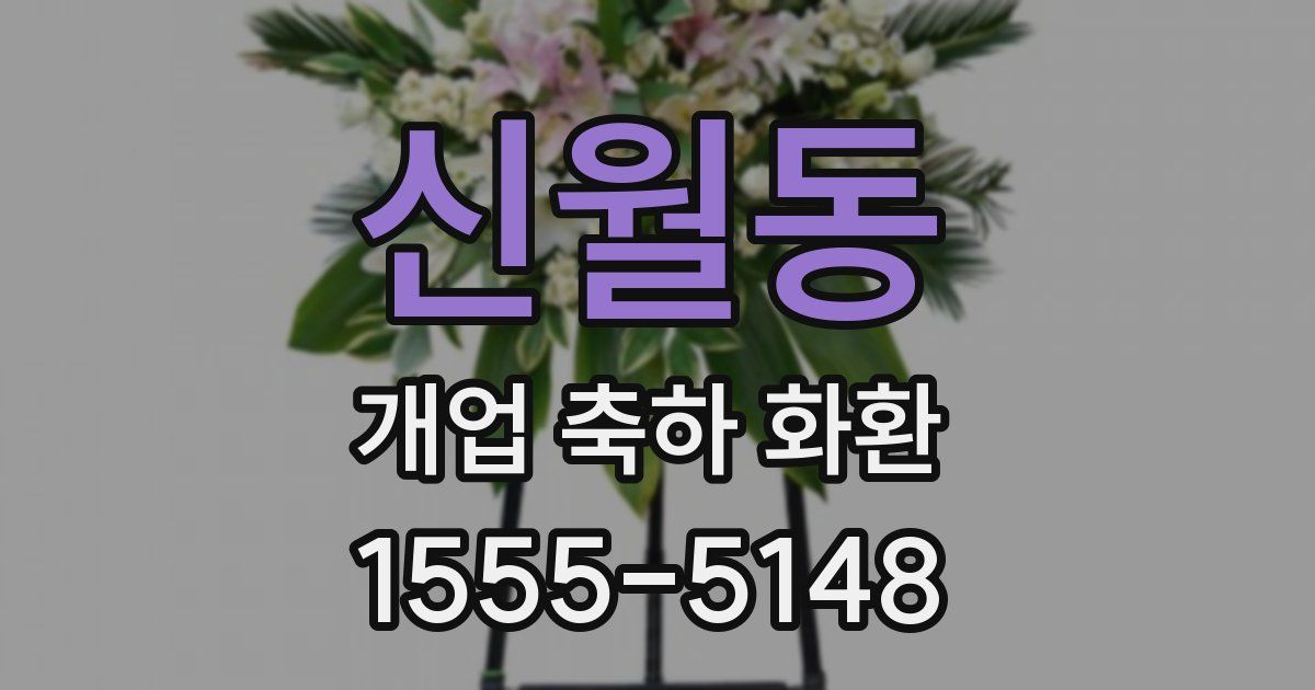 신월동 개업 축하 화환