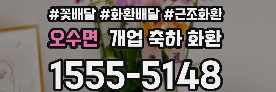 오수면 개업 축하 화환