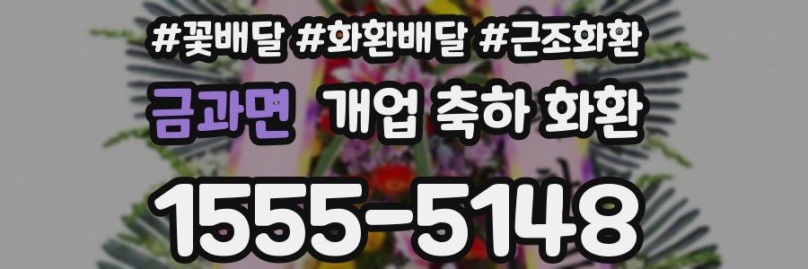금과면 개업 축하 화환