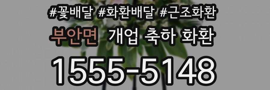 부안면 개업 축하 화환