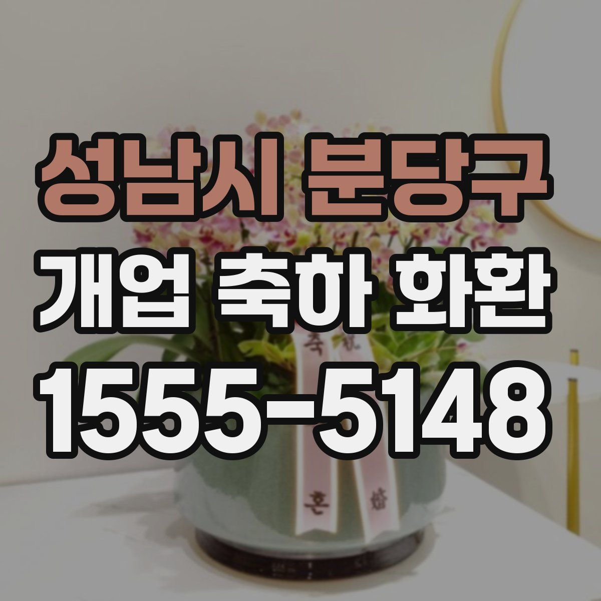 성남시 분당구 개업 축하 화환