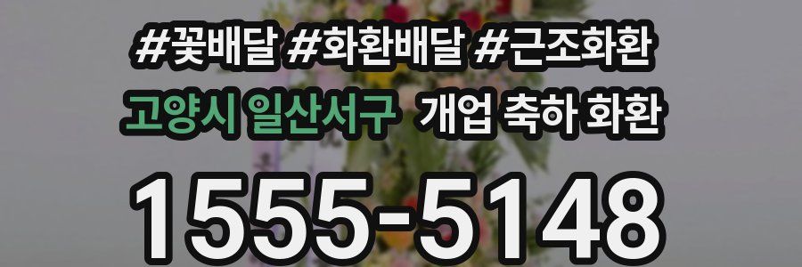 고양시 일산서구 개업 축하 화환