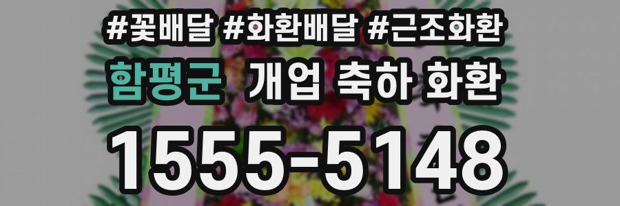 함평군 개업 축하 화환