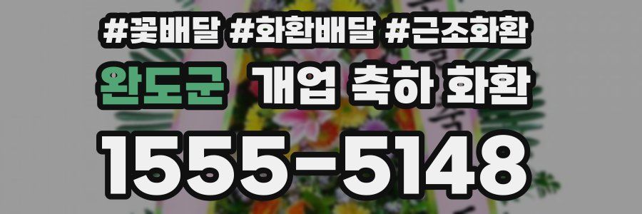 완도군 개업 축하 화환