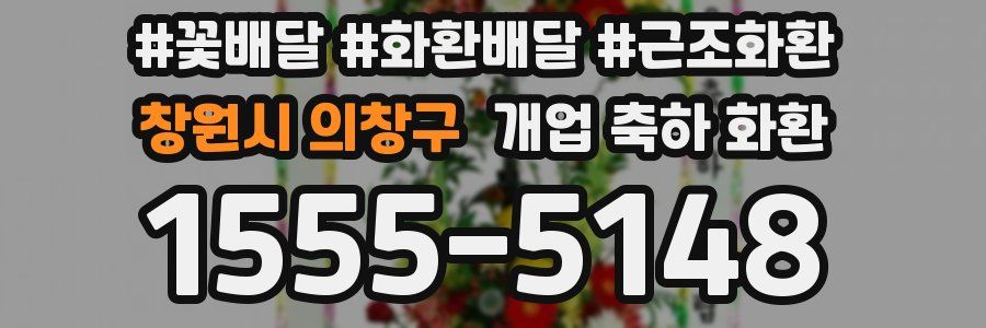 창원시 의창구 개업 축하 화환