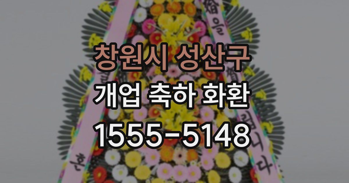 창원시 성산구 개업 축하 화환