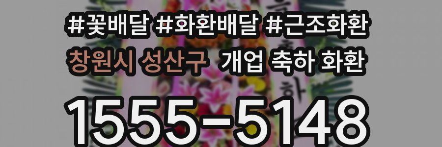 창원시 성산구 개업 축하 화환