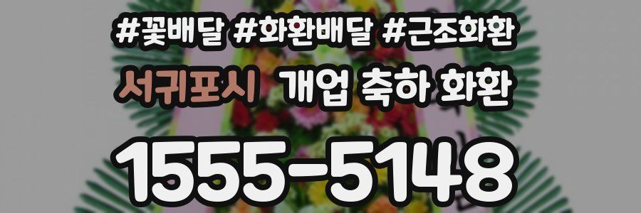 서귀포시 개업 축하 화환