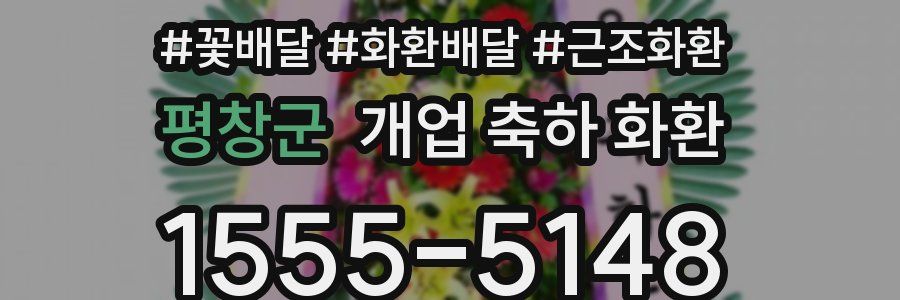 평창군 개업 축하 화환