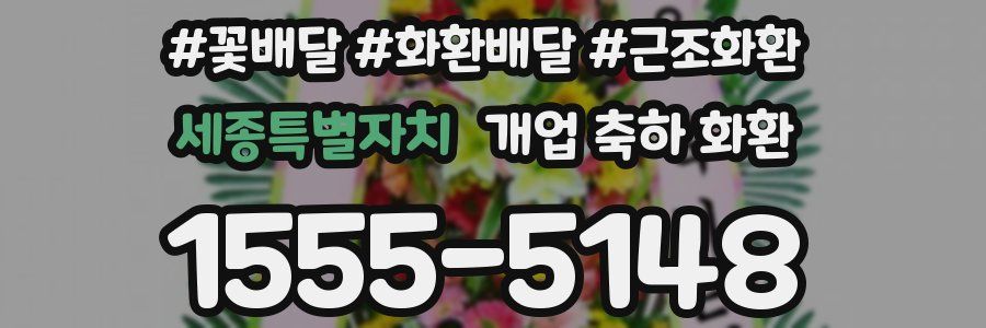 세종특별자치 개업 축하 화환