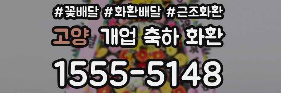 고양 개업 축하 화환