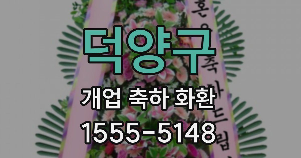 덕양구 개업 축하 화환