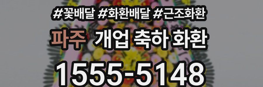 파주 개업 축하 화환