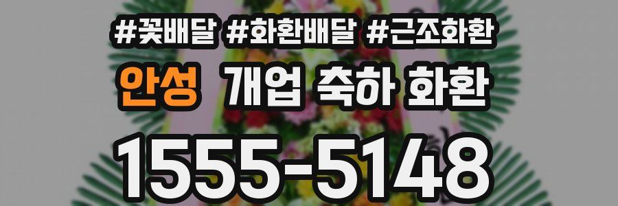 안성 개업 축하 화환