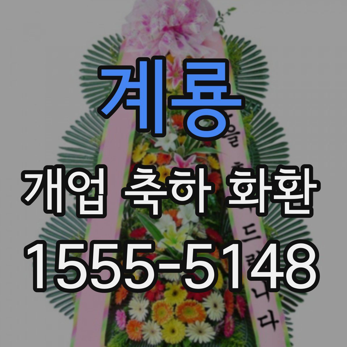 계룡 개업 축하 화환