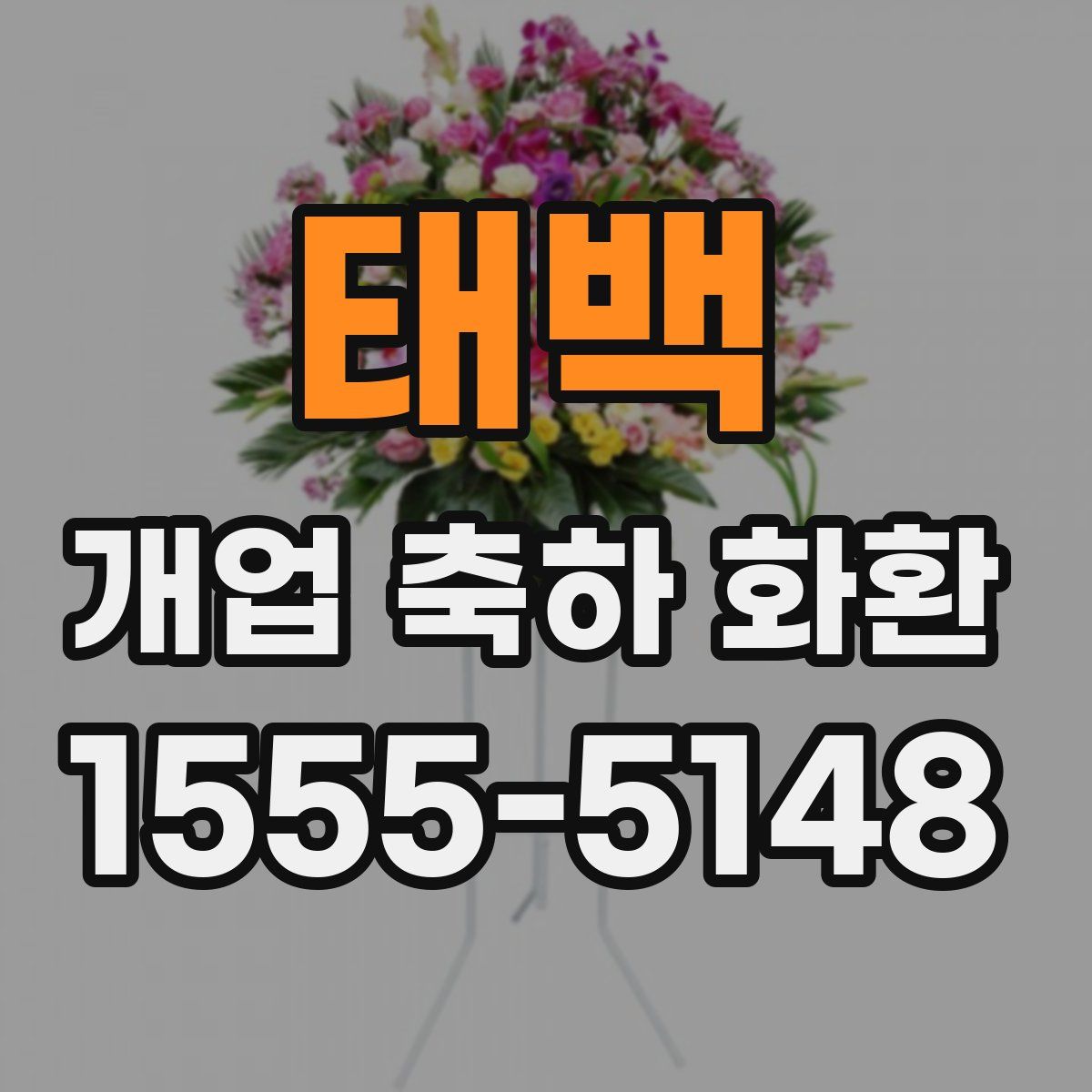 태백 개업 축하 화환