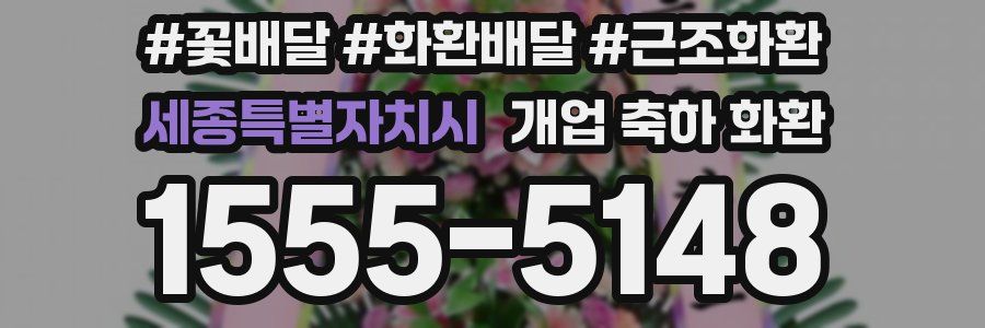 세종특별자치시 개업 축하 화환