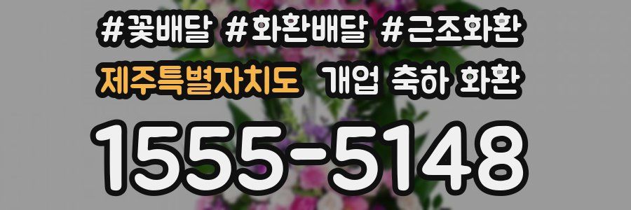 제주특별자치도 개업 축하 화환