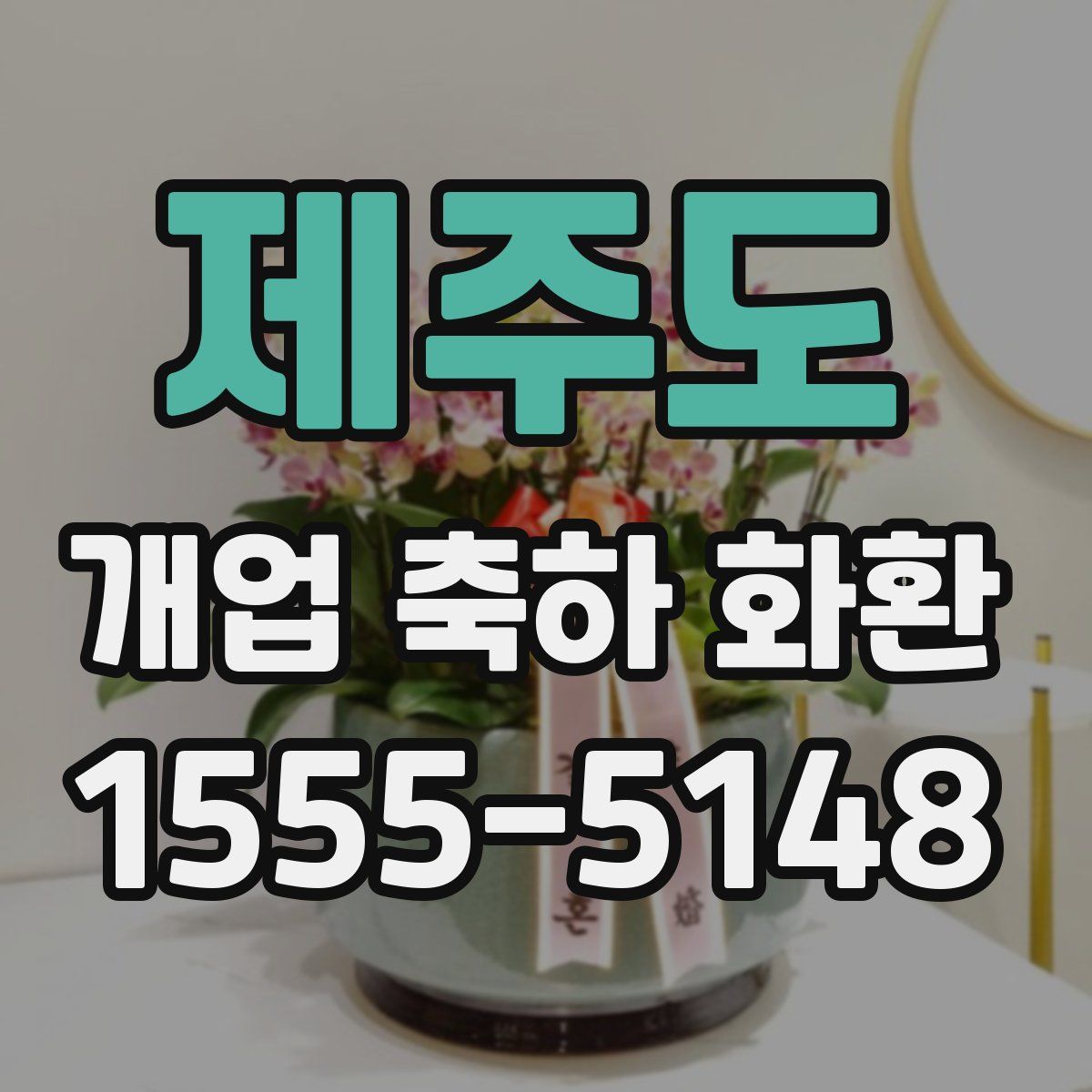 제주도 개업 축하 화환