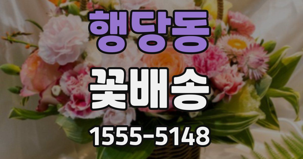 행당동 꽃배송