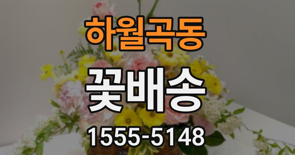 하월곡동 꽃배송