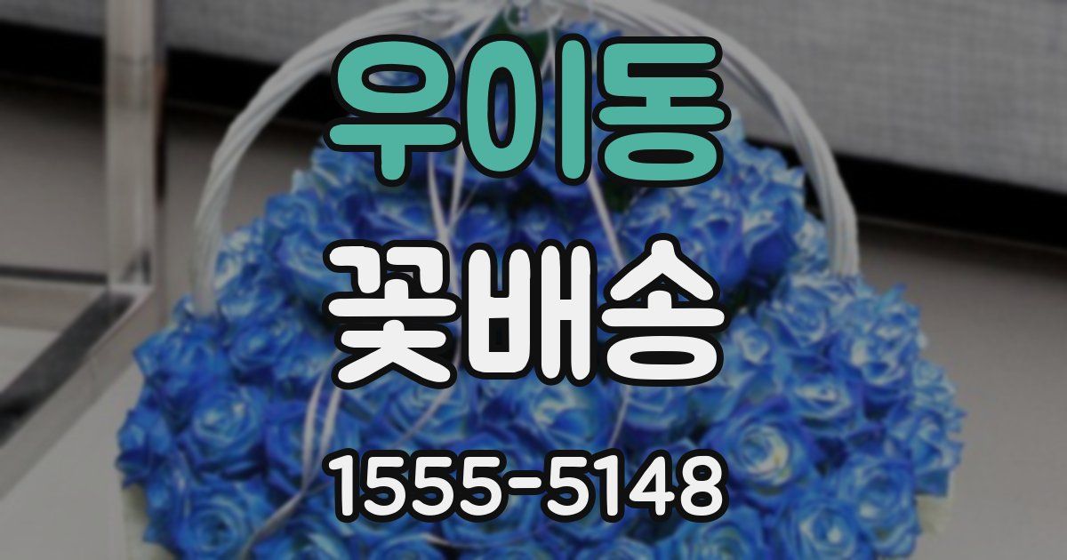 우이동 꽃배송