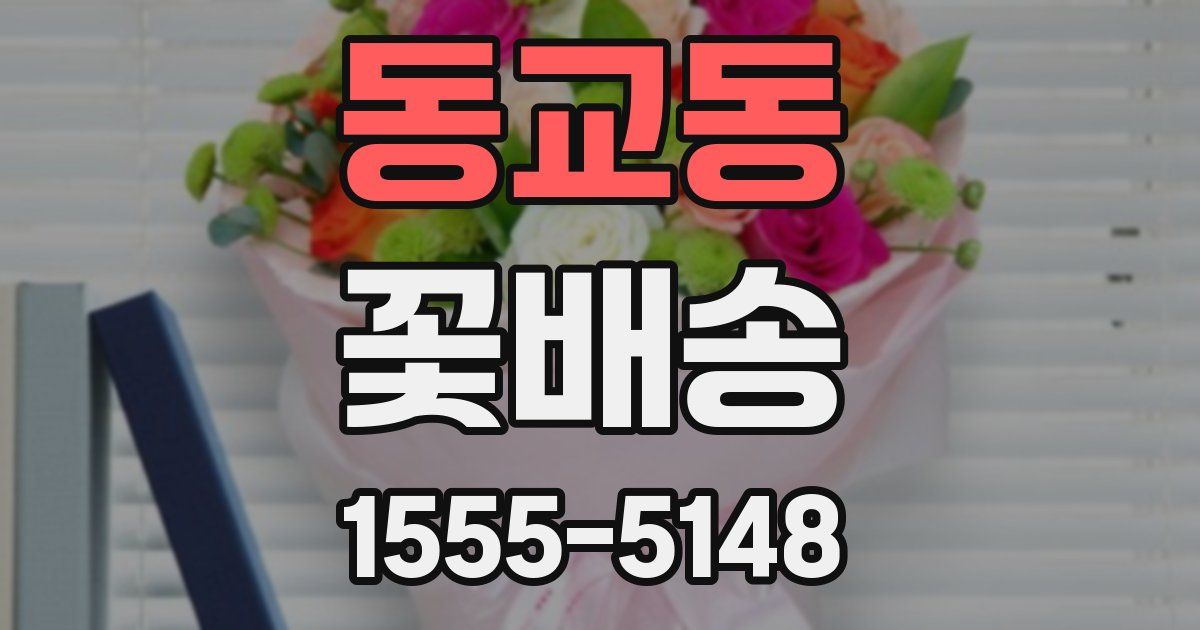 동교동 꽃배송