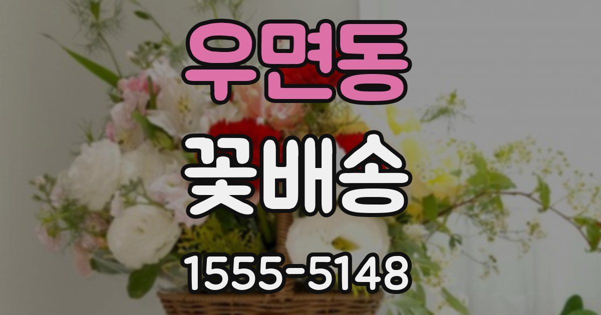 우면동 꽃배송