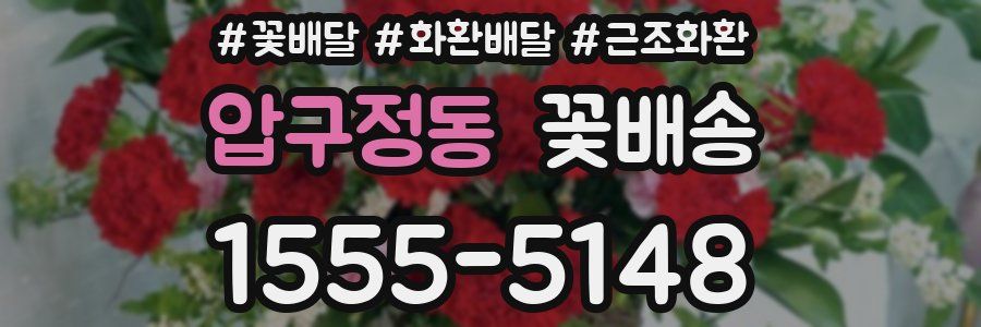 압구정동 꽃배송