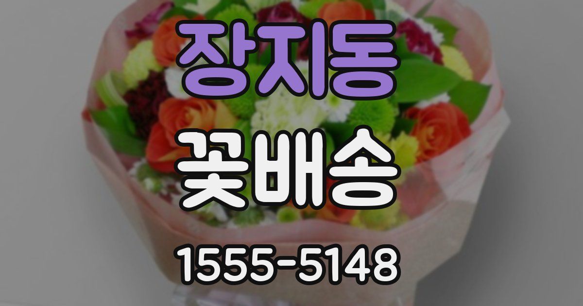 장지동 꽃배송