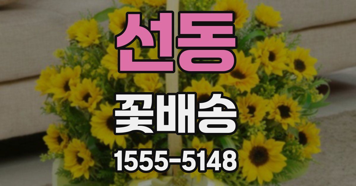 선동 꽃배송
